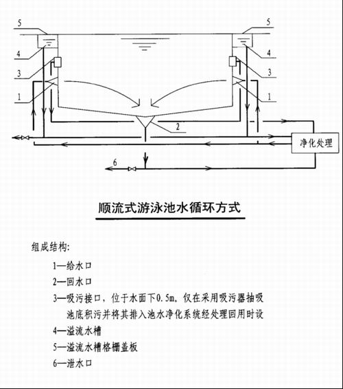 顺流式游泳池水循环